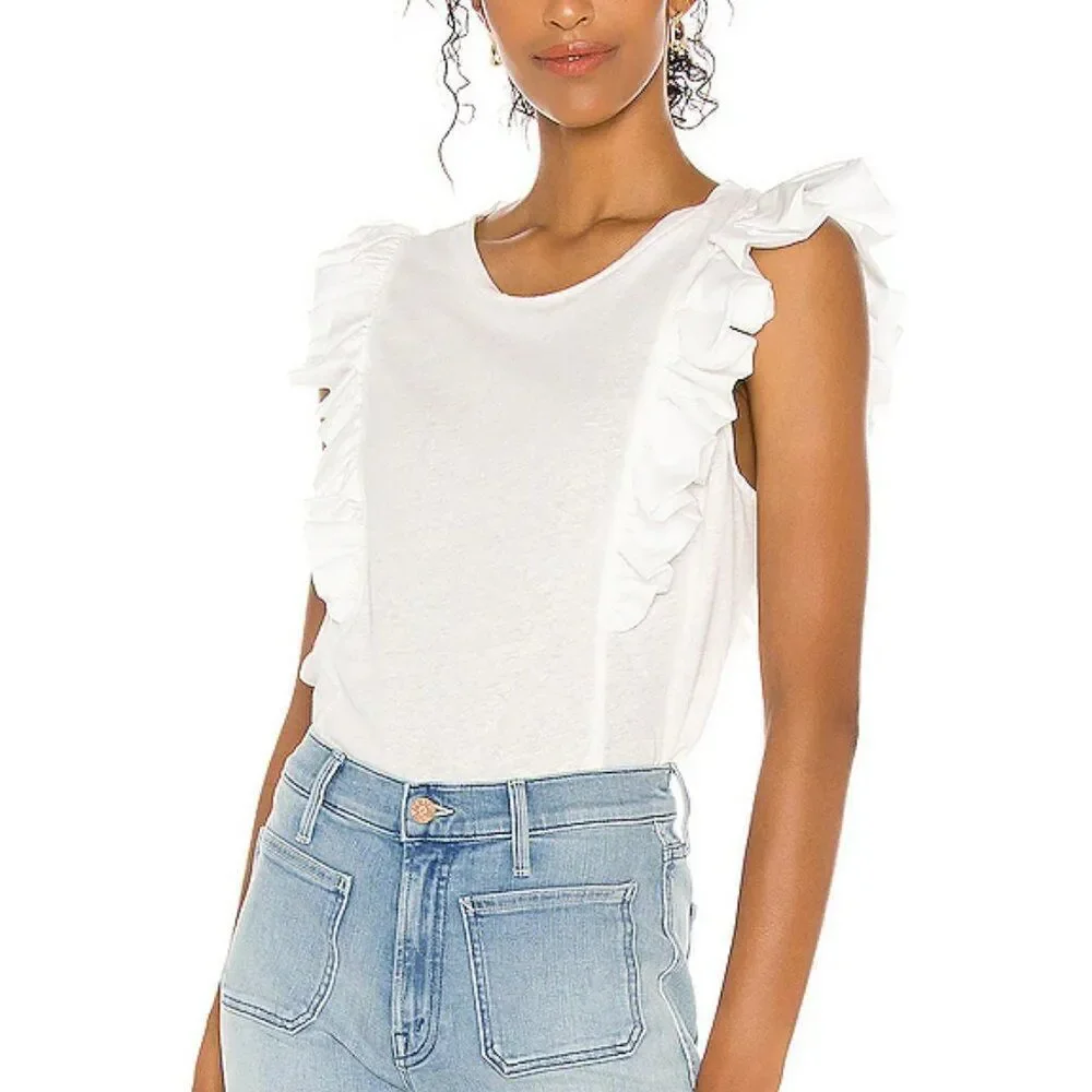 Sleeveless Ruffle Knit Top BCBGMAXAZRIA brand:BCBGMAXAZRIA - Picture 3 of 9